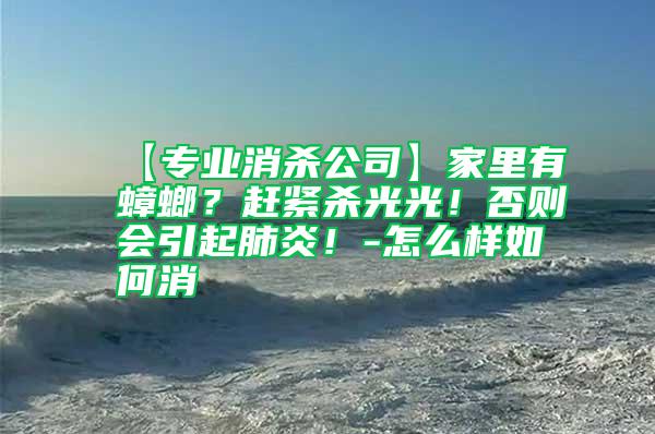 【專業(yè)消殺公司】家里有蟑螂？趕緊殺光光！否則會(huì)引起肺炎！-怎么樣如何消
