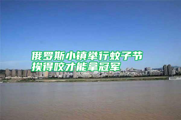 俄羅斯小鎮(zhèn)舉行蚊子節(jié) 挨得咬才能拿冠軍