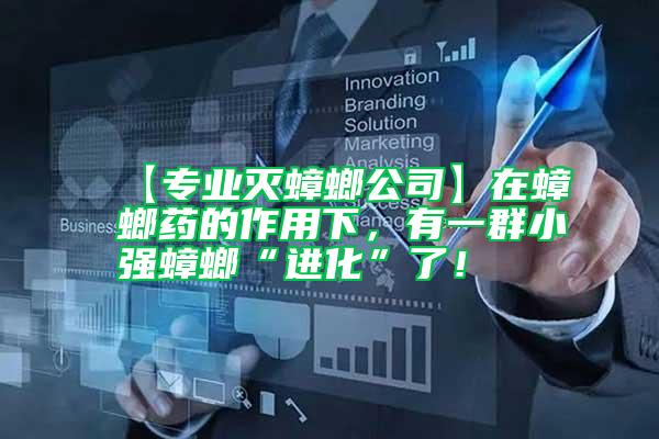 【專業(yè)滅蟑螂公司】在蟑螂藥的作用下，有一群小強(qiáng)蟑螂“進(jìn)化”了！