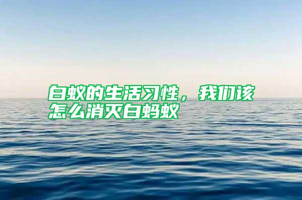 白蟻的生活習性，我們該怎么消滅白螞蟻