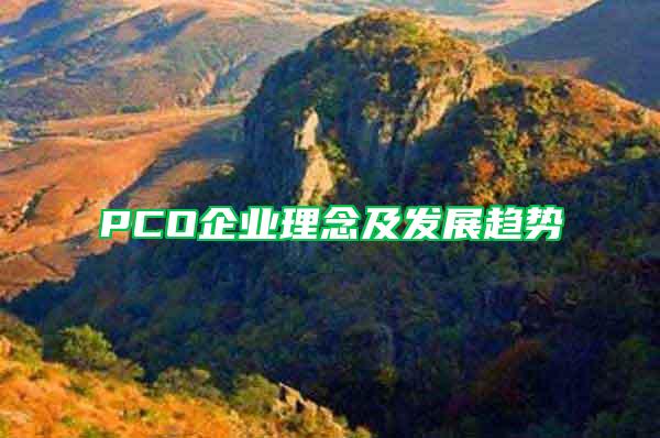PCO企業(yè)理念及發(fā)展趨勢(shì)