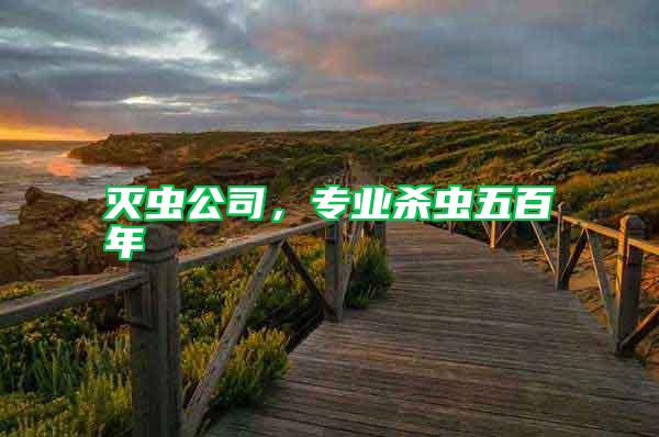 滅蟲公司，專業(yè)殺蟲五百年