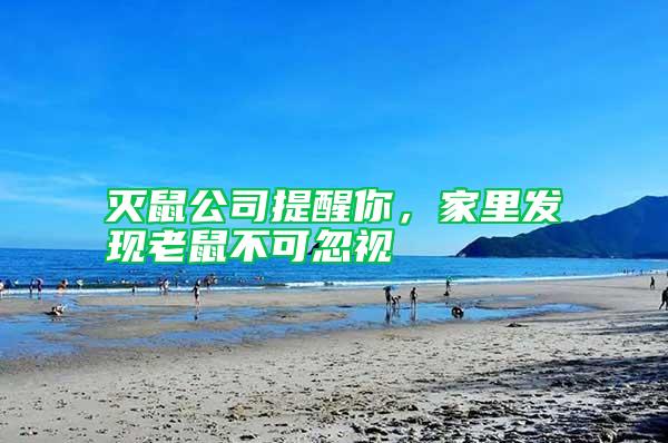 滅鼠公司提醒你，家里發(fā)現老鼠不可忽視