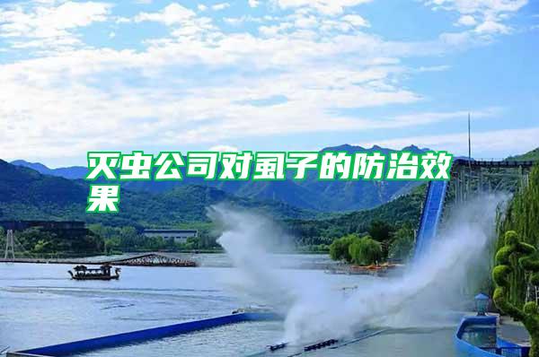 滅蟲公司對虱子的防治效果