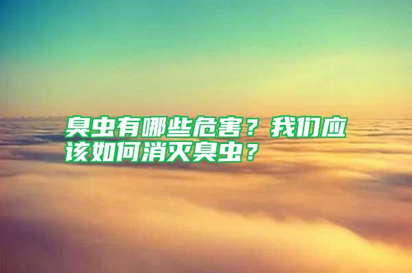 臭蟲有哪些危害？我們應該如何消滅臭蟲？