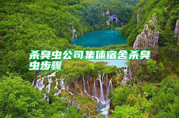 殺臭蟲公司集體宿舍殺臭蟲步驟