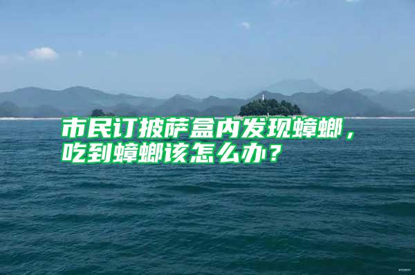 市民訂披薩盒內(nèi)發(fā)現(xiàn)蟑螂,吃到蟑螂該怎么辦?