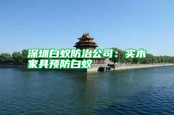 深圳白蟻防治公司：實木家具預(yù)防白蟻