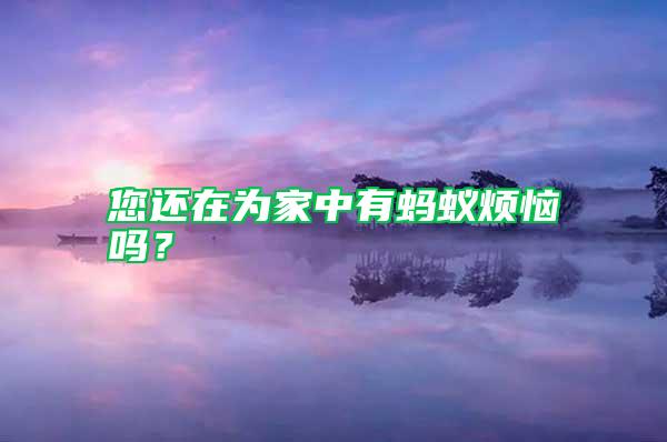 您還在為家中有螞蟻煩惱嗎?