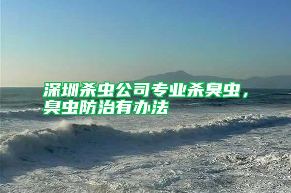 深圳殺蟲公司專業殺臭蟲,臭蟲防治有辦法