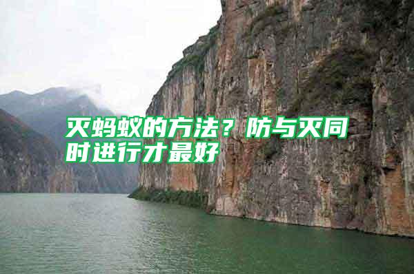 滅螞蟻的方法？防與滅同時進行才最好