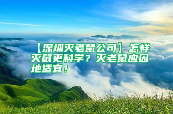 【深圳滅老鼠公司】怎樣滅鼠更科學？滅老鼠應因地適宜！