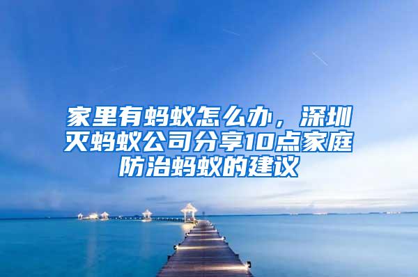 家里有螞蟻怎么辦,深圳滅螞蟻公司分享10點(diǎn)家庭防治螞蟻的建議