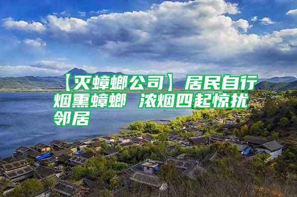 【滅蟑螂公司】居民自行煙熏蟑螂 濃煙四起驚擾鄰居