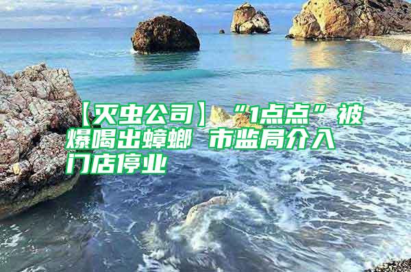 【滅蟲(chóng)公司】“1點(diǎn)點(diǎn)”被爆喝出蟑螂 市監(jiān)局介入門(mén)店停業(yè)