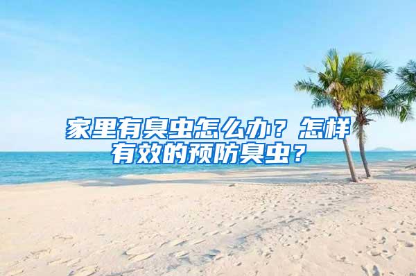 家里有臭蟲怎么辦?怎樣有效的預(yù)防臭蟲?